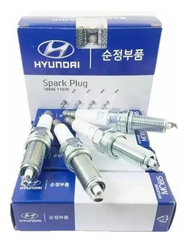 Set 4 Bujías Iridium Hyundai Y Kia Originales